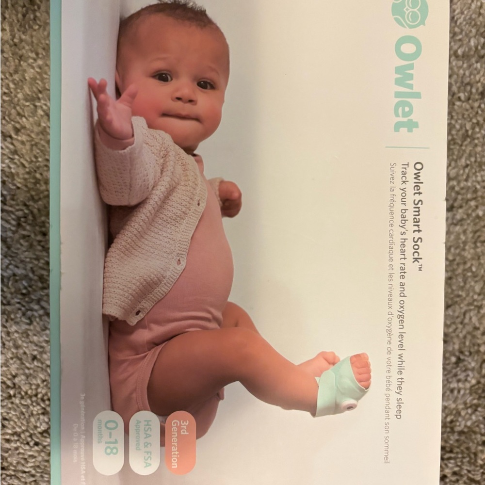 Owlet smart sock. 3rd generation.